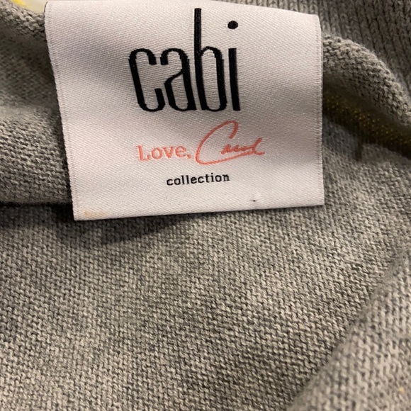 CAbi Belle Yellow & Gray Layered Lace Cardigan Sweater Size XS - Picture 8 of 11